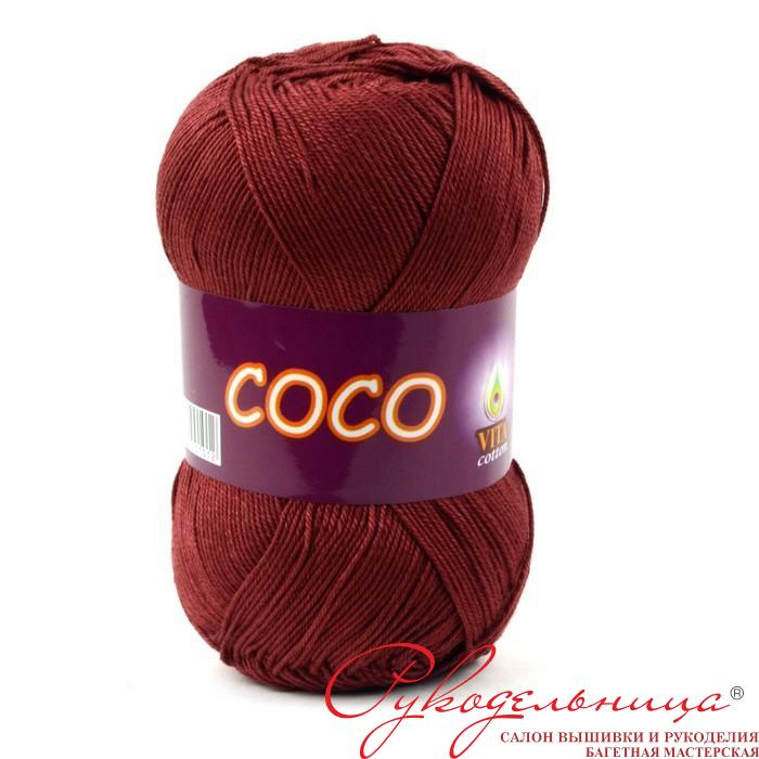 Пряжа Coco 4325 св.-вишневый.