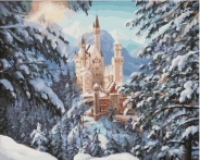 Картина по номерам GX-21963 "Зимний замок" 40х50см