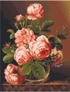 Набор для вышивания 488В "Розы в вазе" 34х43см