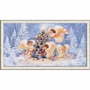 Рисунок на ткани 9477 "Рождественская елка" 25х45см