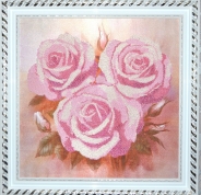 Рисунок на ткани 9515 "Розовые розы" 40х40см