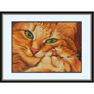 Рисунок на ткани 9533 "Кошка с котенком"  29х39см